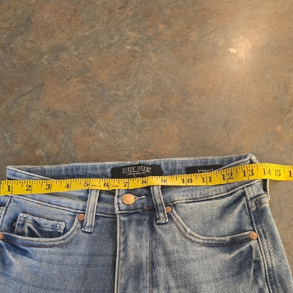 Judy Blue Straight Leg Denim Jeans Size 26 Waist (NWOT) - Picture 3 of 9
